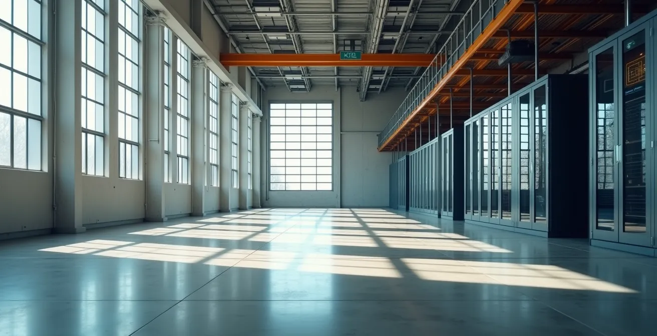 Visual comparison of cloud and on-premise infrastructure flexibility in logistics operations