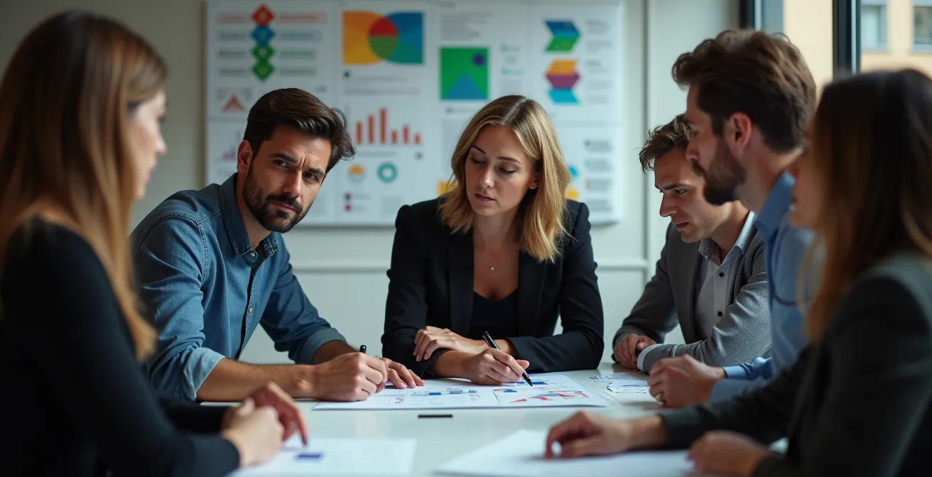 Virtual crisis command center with team members coordinating response through digital collaboration