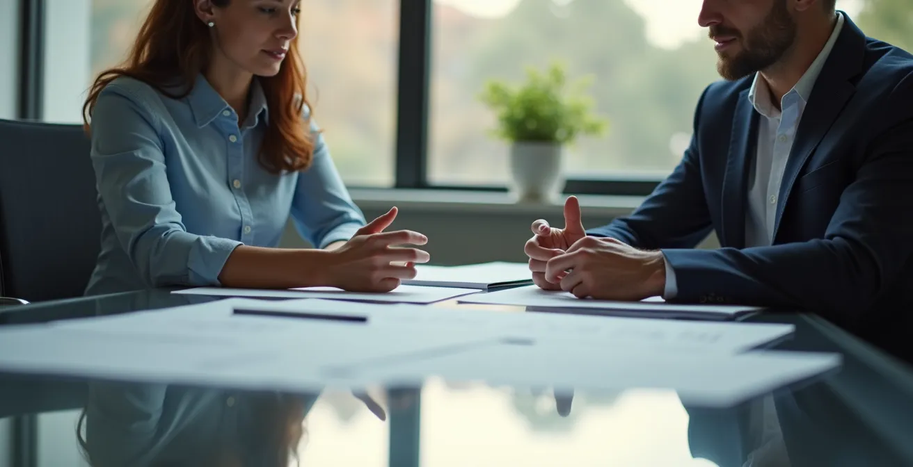 Professional compliance officers reviewing documentation and conducting agent verification processes